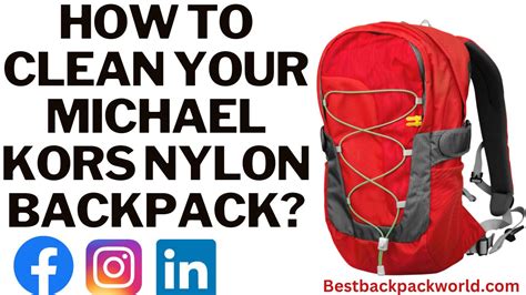 how to clean a michael kors backpack|Michael Kors nylon backpacks women.